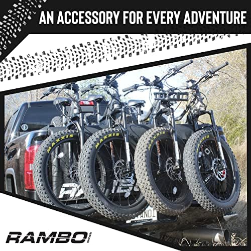 Rambo Kerékpár Hátsó Kerékpár Pad - Nagy Teherautó Kerékpár Hátsó Pad Borító - Utakon Akár 4 EBikes, Illeszkedik a Legtöbb Vegye Fel a Teherautók