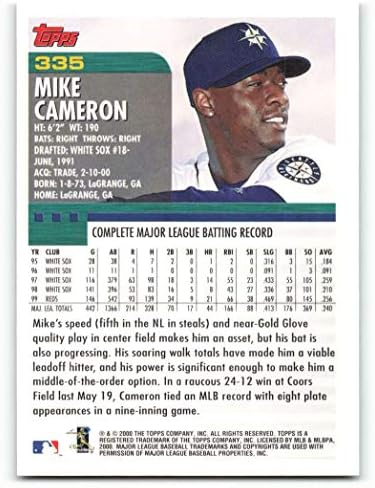 2000 TOPPS 335 MIKE CAMERON NMMT MARINERS
