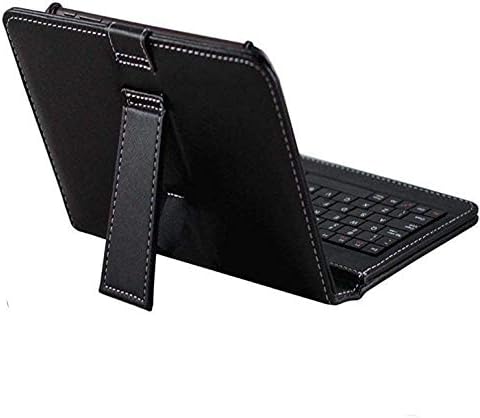 Navitech Fekete Billentyűzet Esetben Kompatibilis a Samsung Galaxy Tab A7 Lite 8.7 LTE Tabletta
