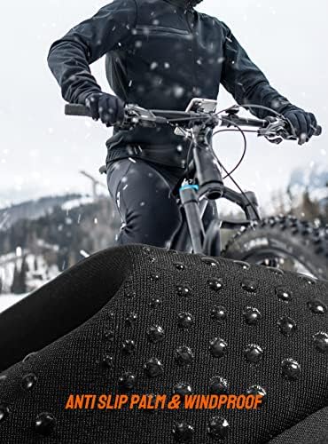 TRENDOUX Téli Kesztyű Férfi Női érintőképernyő Futó Kesztyű Hideg Időjárás Meleg Kesztyű Fagyasztó Kesztyűben a Vezetés, Kerékpározás