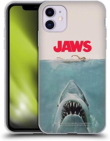 Fejét az Esetben Minták Hivatalosan Engedélyezett Jaws Poszter, amit a Kulcs Art Soft Gél Esetben Kompatibilis Apple iPhone 11
