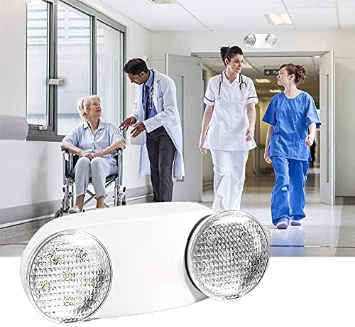 OSTEK LED vészkijárat Lámpatestek Két fejjel, NEKÜNK Standard Állítható Integrált LED-es Sürgősségi Fény a Tartalék Akkumulátor,