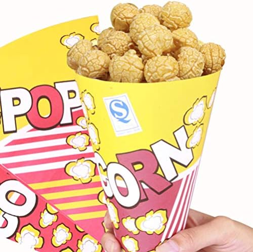 NUOBESTY Tömeges Candy 100-as Papír Popcorn Zsák Kukoricát Papír Táskák Kúpos Tippek a Filmet Este Popcorn Dobozok, Papír Popcorn-Tartály,