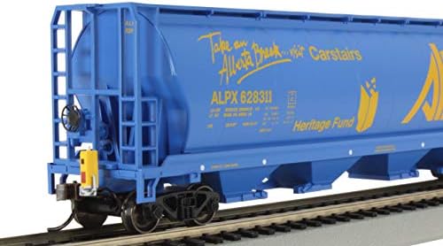 Bachmann Vonatok - Kanadai 4-Bay Hengeres Gabona Hopper Villogó Végén Vonat Eszköz - Alberta 628311 - Carstairs - HO-Skála