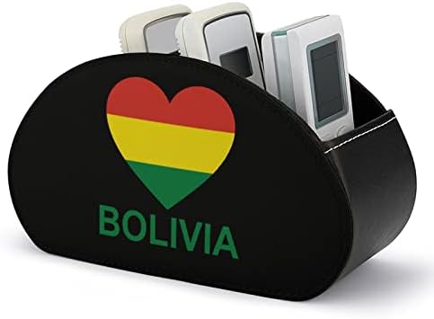 A szerelem Bolívia Távirányító tartó/Caddy/Doboz/Tálca 5 Rekeszes PU Bőr Szervező Aranyos Nyomtatott Minta