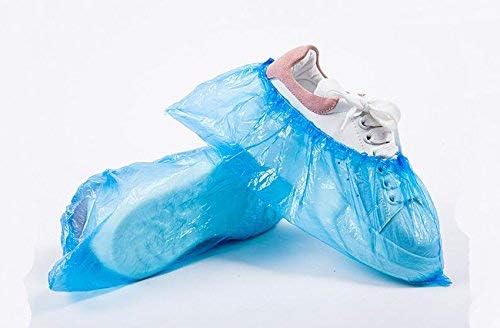 XINGZI 100-as Kék Egyszerhasználatos PE Műanyag, Vízálló Porálló Tiszta Cipő Kiterjed a Gumi Rugalmas kötél, Cipő, Pakolások Táskák,