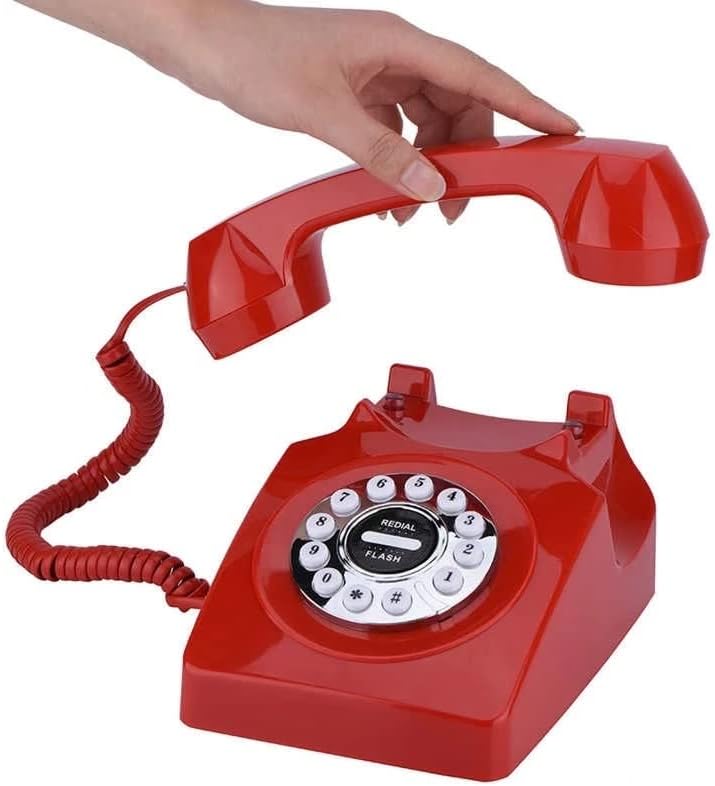 N/A Vintage Retro Telefon Európai Stílusú Régi Telefon Asztali Vezetékes Vezetékes Vezetékes Otthoni Office Hotel