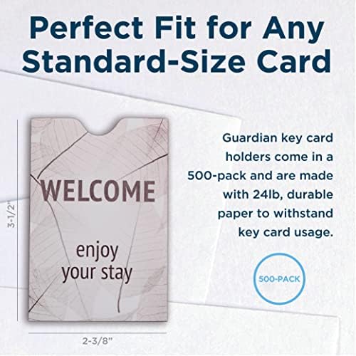 500 Guardian Key Card Holder Ujjú, Élvezzék Nyomtatott Kártya Ujjú, Használja a Hitelkártya Ujjú, Ajándék Kártya Tulajdonosok, vagy a Szálloda