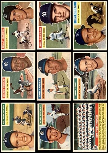 1956 Topps New York Yankees Csapatát Set New York Yankees (Set) EX Yankees