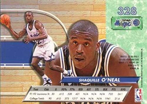 1992-93 Ultra Kosárlabda 328 Shaquille O ' Neal RC Újonc Kártya Orlando Magic Orlando Magic Hivatalos NBA Kereskedelmi Kártyát A Fleer