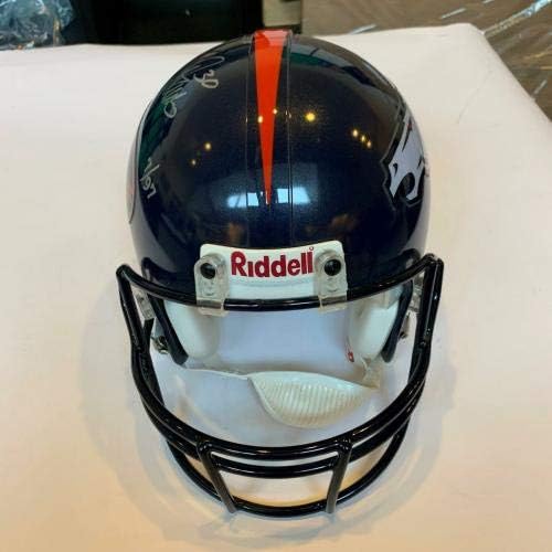 Terrell Davis Aláírt Denver Broncos Teljes Méretű Super Bowl Sisak SZÖVETSÉG COA & uda vagy - Dedikált NFL Sisak