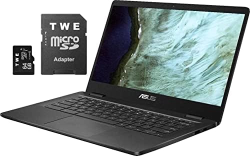 ASUS Chromebook Laptop, 14 HD Non-Touch Kijelző, Intel Celeron N3350 Processzor, 4 GB RAM, 32 gb-os eMMC SSD, LED-es háttér-világítású Képernyő,