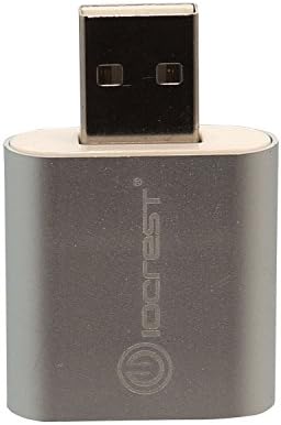 IO Címer SY-AUD20205 USB-Audio Adapter Átalakítani PC USB Port egy Sztereó hangkártya, Windows & Mac Ezüst