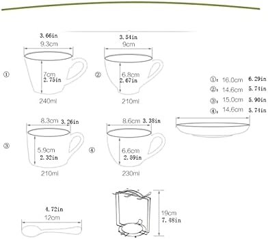 Bögre Angol Délutáni Tea Bögre Határos Egyszerű Virág Tea Szett, Európai stílusú Kávés Csésze, Csészealjjal, a készlet 4 darabos Készlet