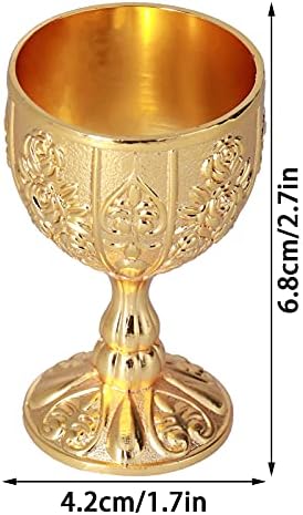 Évjárat Arany Serleget, 2db Európai Magas Minőségű Arany Serleg Retro Dísz Utazás Dekoráció Otthon Gyűjtemény (Tök Arany)