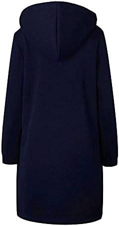 COMVALUE Kabátok Női Alkalmi Teljes Zip Kapucnis Kényelmes, Laza, Hosszú Ujjú Pulóver Lightwieght Hosszú Kardigán Kabát