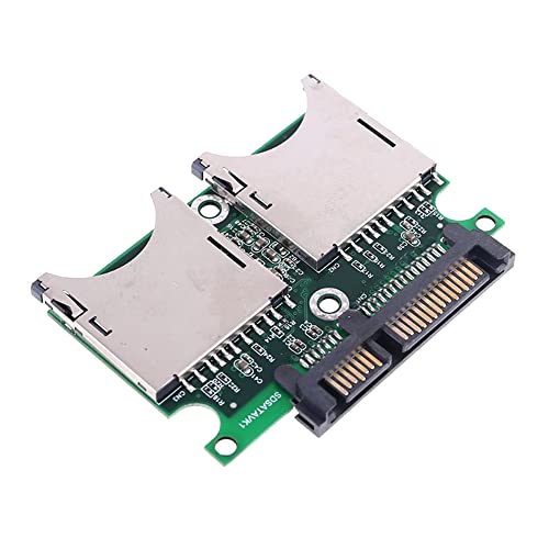 1db 2 Port Kettős SD SDHC MMC RAID hogy SATA Adapter Átalakító Burkolat SD Kártya