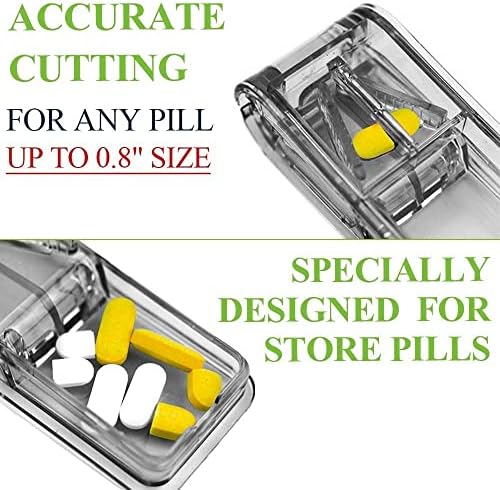 JohnBee Tabletta Vágó | Legjobb Tabletta Vágó Kicsi vagy Nagy Tabletták | Célja Az USA-ban| Vágás Vitaminok | Pill Splitter a Pajzs