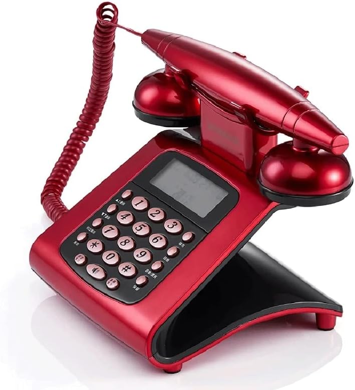 ZJHYXYH Antik Vezetékes Vezetékes Telefon, Fix Retro Telefon Gombot, Tárcsázza a Klasszikus, Dekoratív Telefon Haza, Család