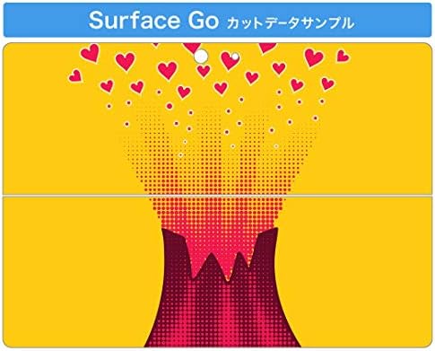 igsticker Matrica Takarja a Microsoft Surface Go/Go 2 Ultra Vékony Védő Szervezet Matrica Bőr 000832 Szív Vulkanikus