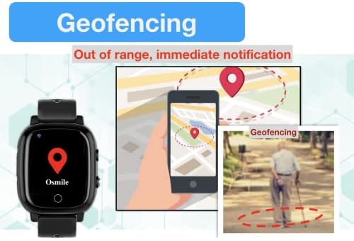 Osmile GPS1000 GPS Anti-Elveszett Tracker a Demencia, az Alzheimer & Autista Betegek (GPS Óra Idős & Kölyök SOS Hívás Tracking