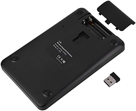 Dilwe 2-az-1-2.4 G USB-s Vezeték nélküli Numerikus Billentyűzet & Napelemes Számológép LCD Kijelző, 29 Kulcsok Hordozható Billentyűzet
