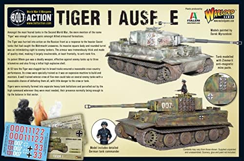 Csavar Akció Tigris én AUSF E Nehéz Tank 1:56 második VILÁGHÁBORÚ Katonai Wargaming Műanyag Modell Készlet