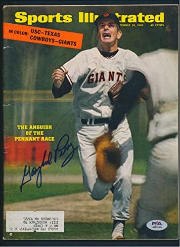 Gaylord Perry írta Alá a Sports Illustrated Autogramot PSA/DNS AM13060 - Dedikált MLB Magazinok
