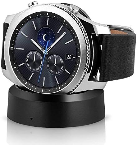 Samsung S3 Sebességváltó Klasszikus SM-R775V (Verizon 4G) Smartwatch - Fekete Bőr (Felújított)
