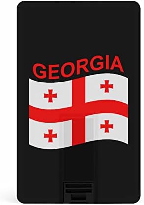 Zászló Georgia Hitelkártya USB Flash Meghajtók Személyre szabott Memory Stick Kulcs, Céges Ajándék, Promóciós Ajándékot 64G