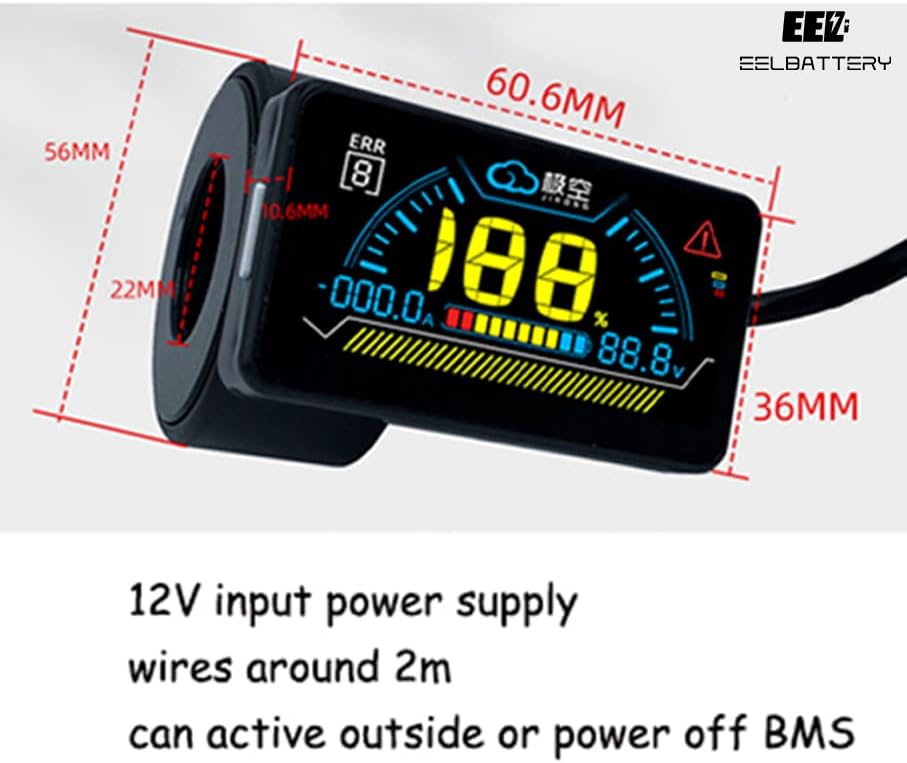 JK Lifepo4 Akkumulátor BMS RS485 LEHET Modul,LCD Kijelző Adapter JK BMS Tartozékok (2.3 Hüvelykes Kijelző)