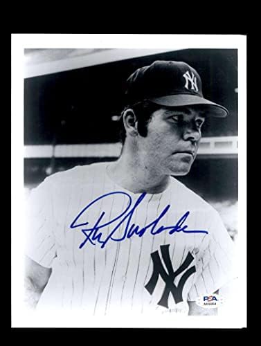 Ron Swoboda PSA DNS Aláírt 8x10 Fotó Autogramot Yankees - Dedikált MLB Fotók