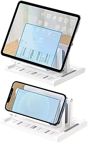 MOSHOU Állítható Függőleges Laptop Állvány & Telefon készenléti, helytakarékos Asztal helyett Szervező Kompatibilis Minden MacBook, iPad, Felület,