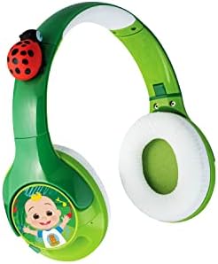 eKids Cocomelon Bluetooth Fejhallgató Gyerekeknek, Vezeték nélküli Fejhallgató Újratölthető Akkumulátor USB-C Töltő Kábel Mellékelve