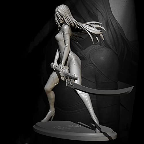 ETRIYE 1/24 Gyanta Katona Modell Fantasy Női Harcos, Die Cast Karakter Modell Készlet (Egyéni Össze Festetlen)/Bx681