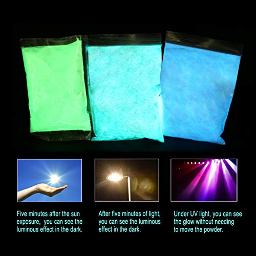 Fluoreszkáló por önálló világító, noctilucent pigmentek, világító por meghatározott fluoreszkáló por 100 g önálló világító szakmai világító