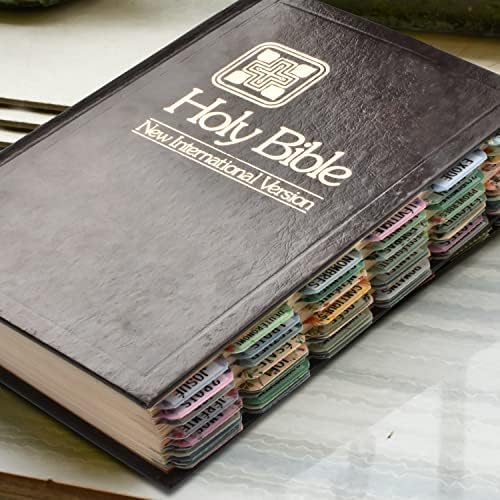 Cualfec Francia Biblia Index Lapok La Sainte Biblia Index Lapok Új & Ószövetségi Lapok Matt Laminált Virágos Design, Biblia Naplózó Kellékek