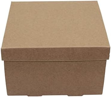 FELANAS 6 Pack Carboard Kis díszdobozban | Csomagoló Dobozok Ajándékok, Pékség, Ruhák, Játékok | 12 x 12 x 8,5 CM-es : 4.8