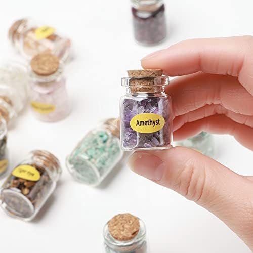 Bmuafry 10 Mini Drágakő Üveg Chip Kristály Gyógyító Zuhant Gem Kívánó Üveg Reiki Wicca Beállítani az Otthoni Irodai Dekoráció