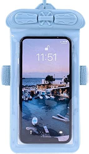 Vaxson Telefon Esetében, Kompatibilis Oppo A74 5G Vízálló Tasak Száraz Táska [ Nem Képernyő Védő Fólia ] Kék