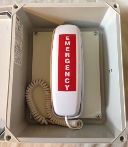 Kültéri Sürgősségi Telefon - 911 Csak Sürgősségi Vezetékes Telefon Rendszer - Időjárásálló Doboz Hívás