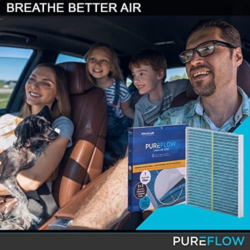 Pureflow Kabin Levegő Szűrő PC99238X, Levendula Kabin Szűrő Légfrissítő a Odor Eliminator, Illik 2017-22 Chrysler Pacifica, 2020-22