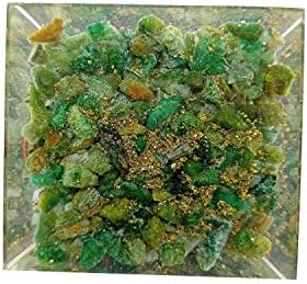 Sharvgun Extra Nagy Jade Zöld Kő Orgonite Piramis Gyógyító Kristály Generátor 65-75MM