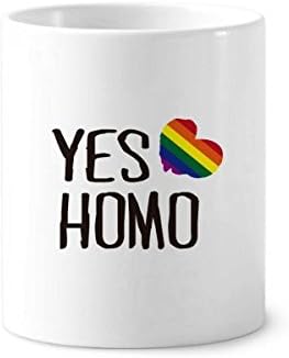 Igen, a Homo LMBT Szivárvány Szerelem Fogkefe tolltartó Bögre, Kerámia Állni ceruzatartó