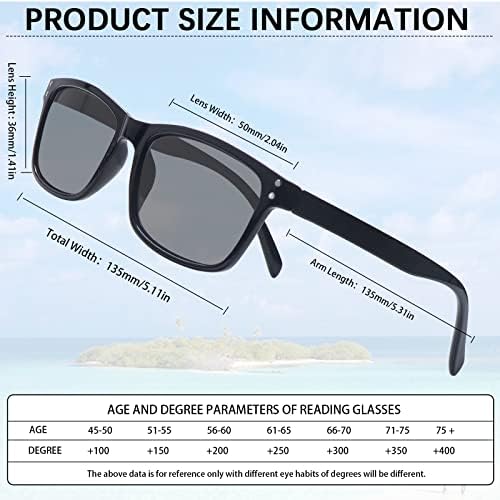 VIDEBLA 3 Csomag Progresszív Multifocus Olvasás Napszemüveg a Nők a Férfiak UV Védelem Multifokális Trifocal Nap Olvasó Szemüveg