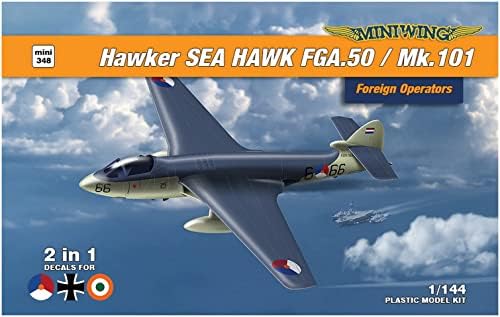 Mini Szárny MWG144348 1/144 holland Haditengerészet Hawker Seahawk FGA.50/Mk.101 2-in-1 Műanyag Modell