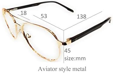 Amar életmód Számítógépes szemüveg Crizal lencse fém pilóta arany stílus 53 mm unisex_alacfrpr3331