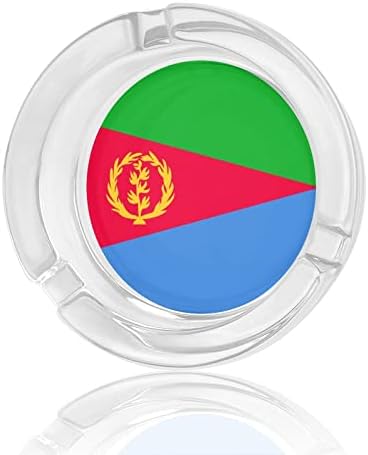 Zászló Eritrea Üveg Hamutartó Kerek Cigaretta hamutartó Birtokos Esetben A Home Office Beltéri Dekoráció