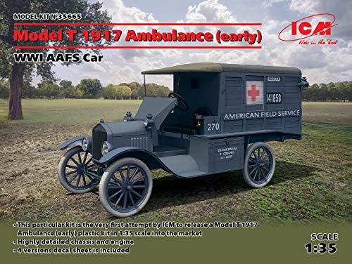 ICM ICM35665 1:35-T-Modell 1917 Mentőt, első világháború AAFS Autó