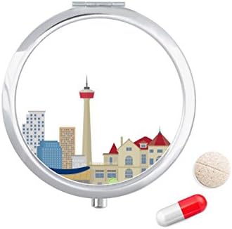 Kanada Tájékozódási pont, Városi TV-Torony Tabletta Esetben Zsebében Gyógyszer Tároló Doboz, Tartály Adagoló